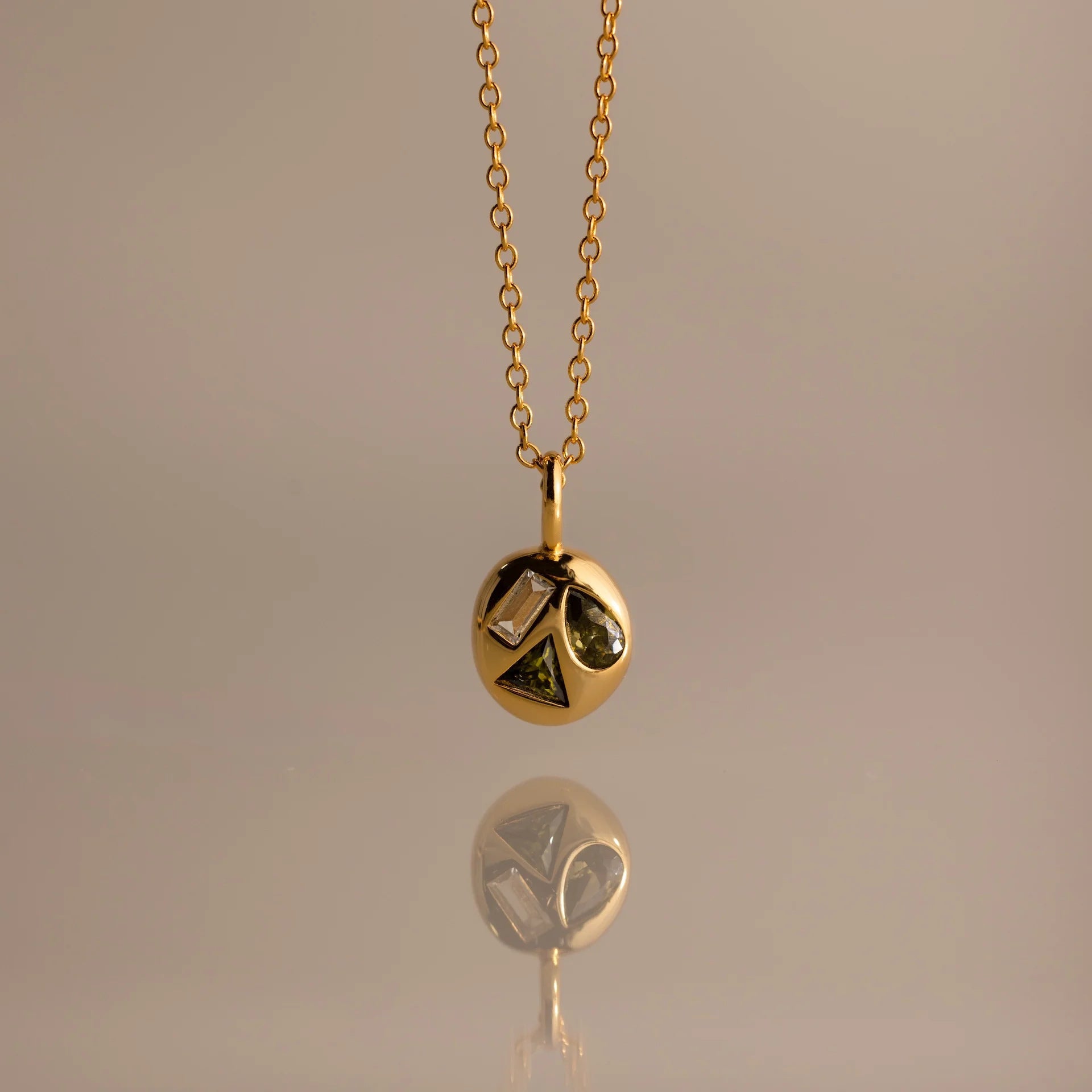 Birthstone Pendant Necklace - August Necklace [S654ZC14]