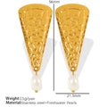 Emmarie Gold Pearl Drop Earrings - Gold Pearl (Design 4) [XTXOQSYG]