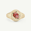 Ronni Motif Statement Ring - Heart [YJLTXV6Y]