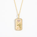 Tariah Zircon Constellation Necklace - Aries (Smooth Back) [NV8JFULR]