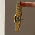 Avalina Snake Head Leopard Watch - IEKE88294 Chubby Case / Leopard Print Arsenal Band [ZIBURWTQ]