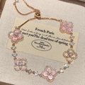 Dainty Petal Charm Bracelet - Starlight Petal Bracelet - Adjustable, Non-tarnish, Shower-safe [8J9E4O8F]