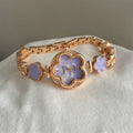 Clover Bracelet Watch - Purple [HESRWI7R]