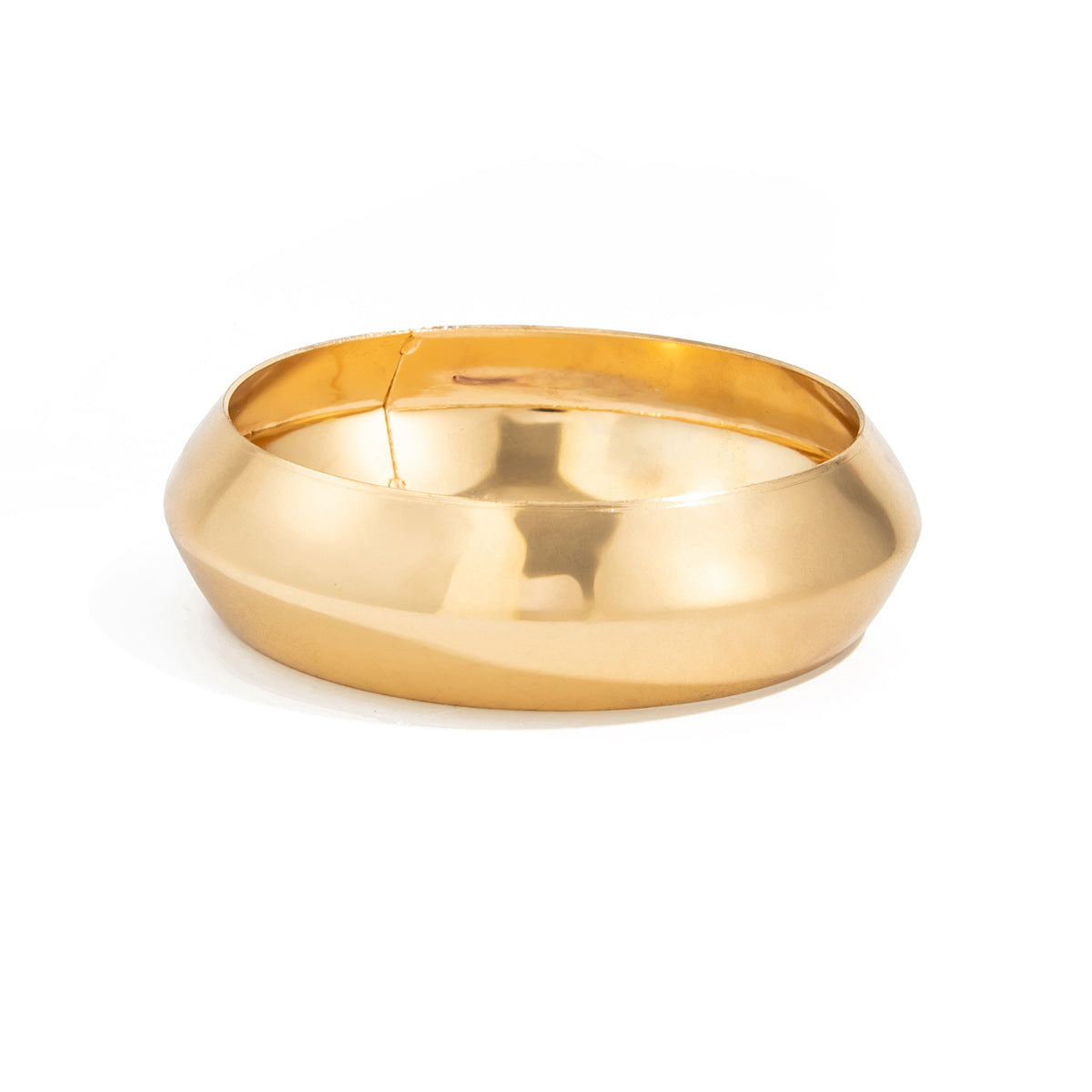 Evalee Statement Resin Bangle - Gold (Type A) [XJTQPCGV]