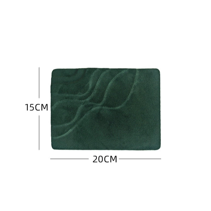 Cerenity Forest Display Collection - Forest Green Gypsum Large Rectangular Wave [WRSJQO1R]