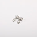 Layered Magnetic Necklace Clasp - Silver 2-Spacer Clasp [JZA4MPXL]