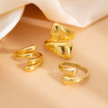 Lynn Geometric Ring Set - Gold 5573 [W2HHLWSJ]