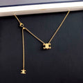 Arc De Triomphe Pendant Necklace - 46cm Gold [TLV4S4RB]
