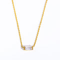 Bree Dainty Birthstone Necklace - April [0LDA0FLJ]