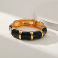Irregular Gold Cuff Bracelet - Black Gold [GLDEJJNQ]