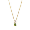 Birthstone Pendant Necklace - August (Clear) [Z7AHSNAG]
