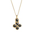 Joi Colorful Enamel Cross Necklace - Black - O-Chain - 55cm [HURVMD6S]