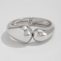 Reid Irregular Water Drop Cuff - Silver Tone (Style 01) [KZX82FAW]