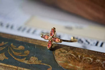 Dragon Four-Leaf Blossom Ring