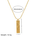 Zodiac Tarot Pendant Necklace - Pisces [RPJV63BZ]