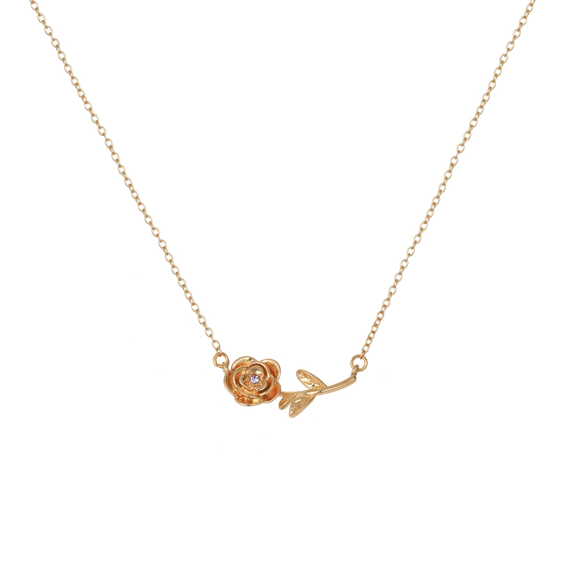Kaylea Birth Flower Pendant Necklace - June [GSCVFRZE]