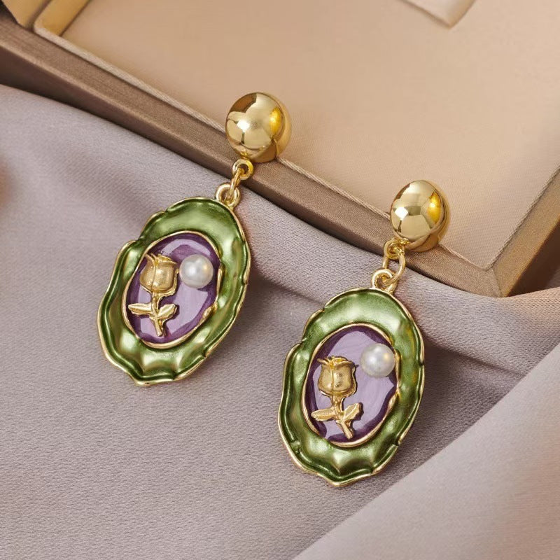 Brennan Baroque Pearl Stud Earrings - Style 4 [X129PYRU]
