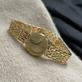 Retro Small Dial Bracelet Watch - Gold Band Gold Face [MRLUFBSI]