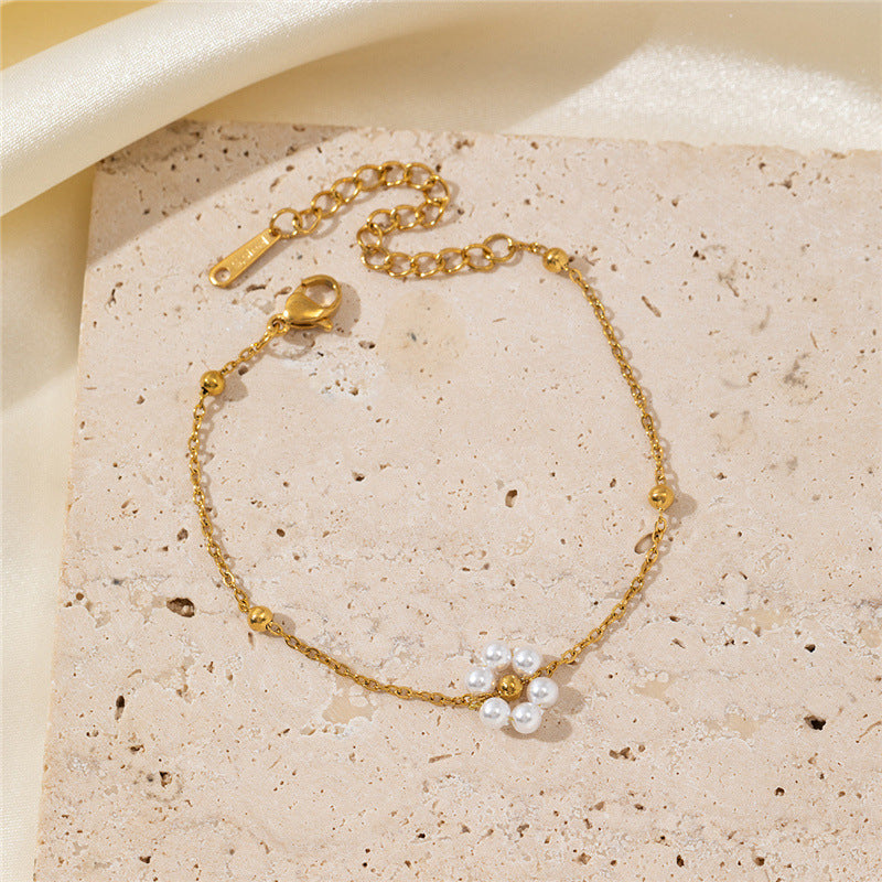 Adelle Floral Charm Jewelry Set - Bracelet B [M775VCPR]