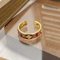 Janell Colorful Enamel Open Ring - Style 14 [P1ID02SH]