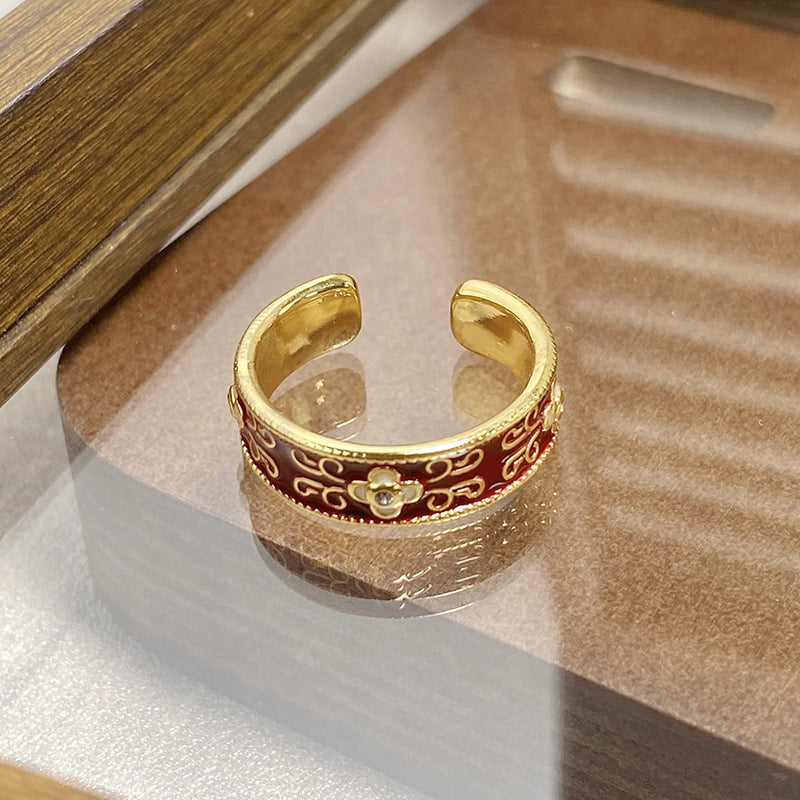 Janell Colorful Enamel Open Ring - Style 14 [P1ID02SH]