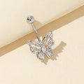 Graciela Dainty Heart Navel Ring - Silver [XODHYZQM]