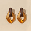 Aberdeen Detachable Drop Earrings - Brown [K8I8T7AI]