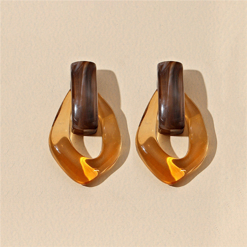 Aberdeen Detachable Drop Earrings - Brown [K8I8T7AI]