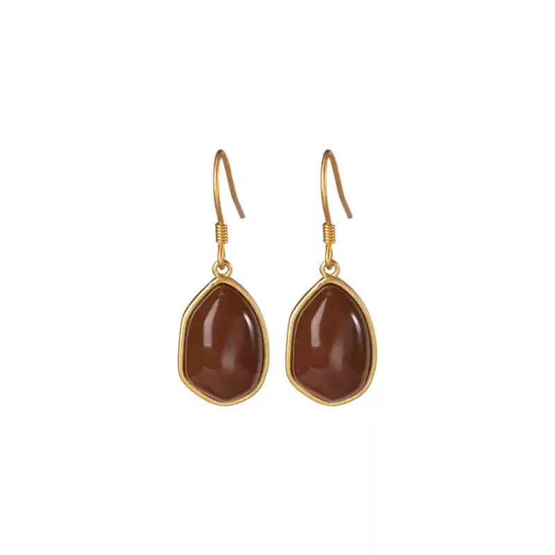 Carnelian Drop Earrings