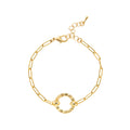 Makayla Gold Charm Jewelry - Adjustable Chain Bracelet Style 6 [MPDQ7W1K]