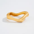 Allie Statement Geometric Bracelet - Bracelet Design 04 Brushed Gold [CVJ52BYV]