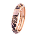 Morning Glory Enamel Cuff Bracelet - Brown [WT741V8M]