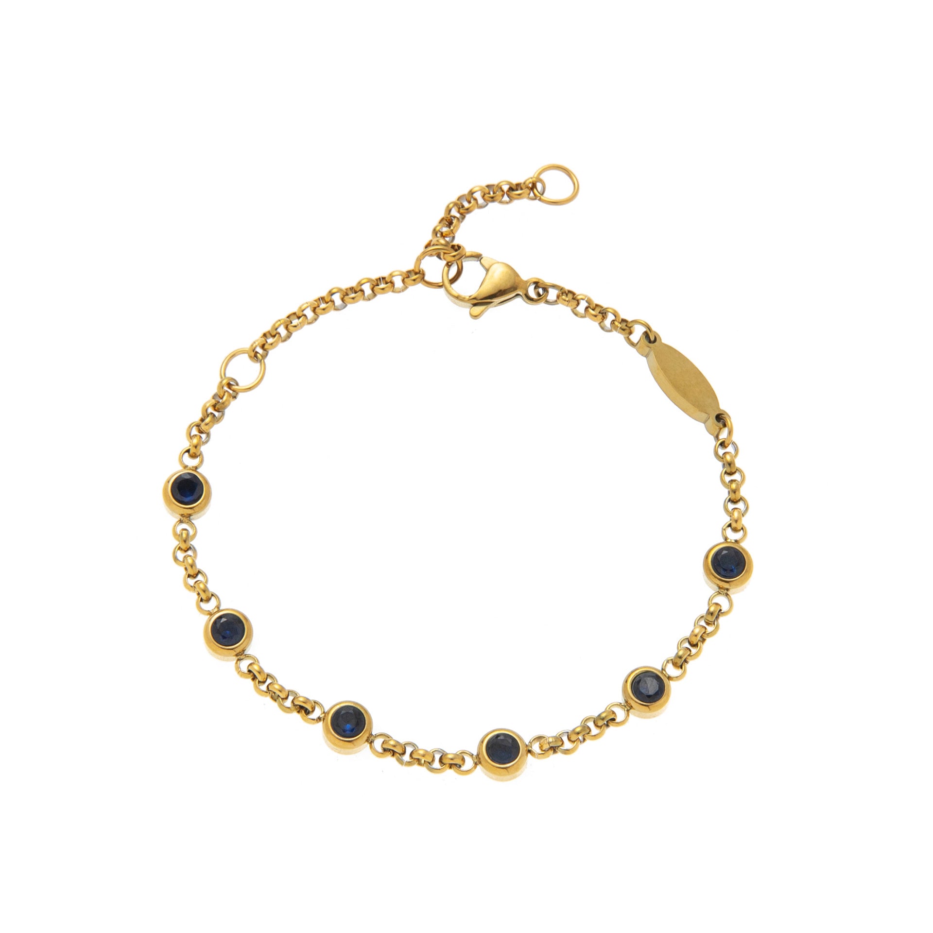 Hasset Delicate Birthstone Bracelet - September Birthstone [2SY4D0GZ]