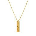 Zodiac Tarot Pendant Necklace - Capricorn [Y0NQT0K8]