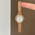 Mother-Of-Pearl Bracelet Watch - Rose Gold / White Dial [NO23FSND]
