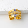 Thais Gold Statement Open Ring - Gold (Style 16) [Y2B9W7TU]