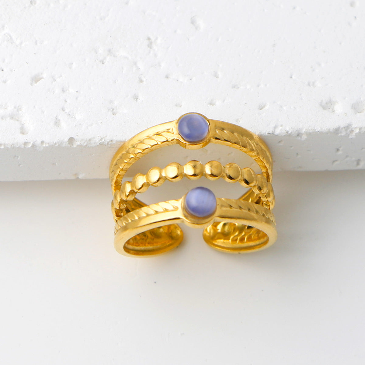 Thais Gold Statement Open Ring - Gold (Style 16) [Y2B9W7TU]