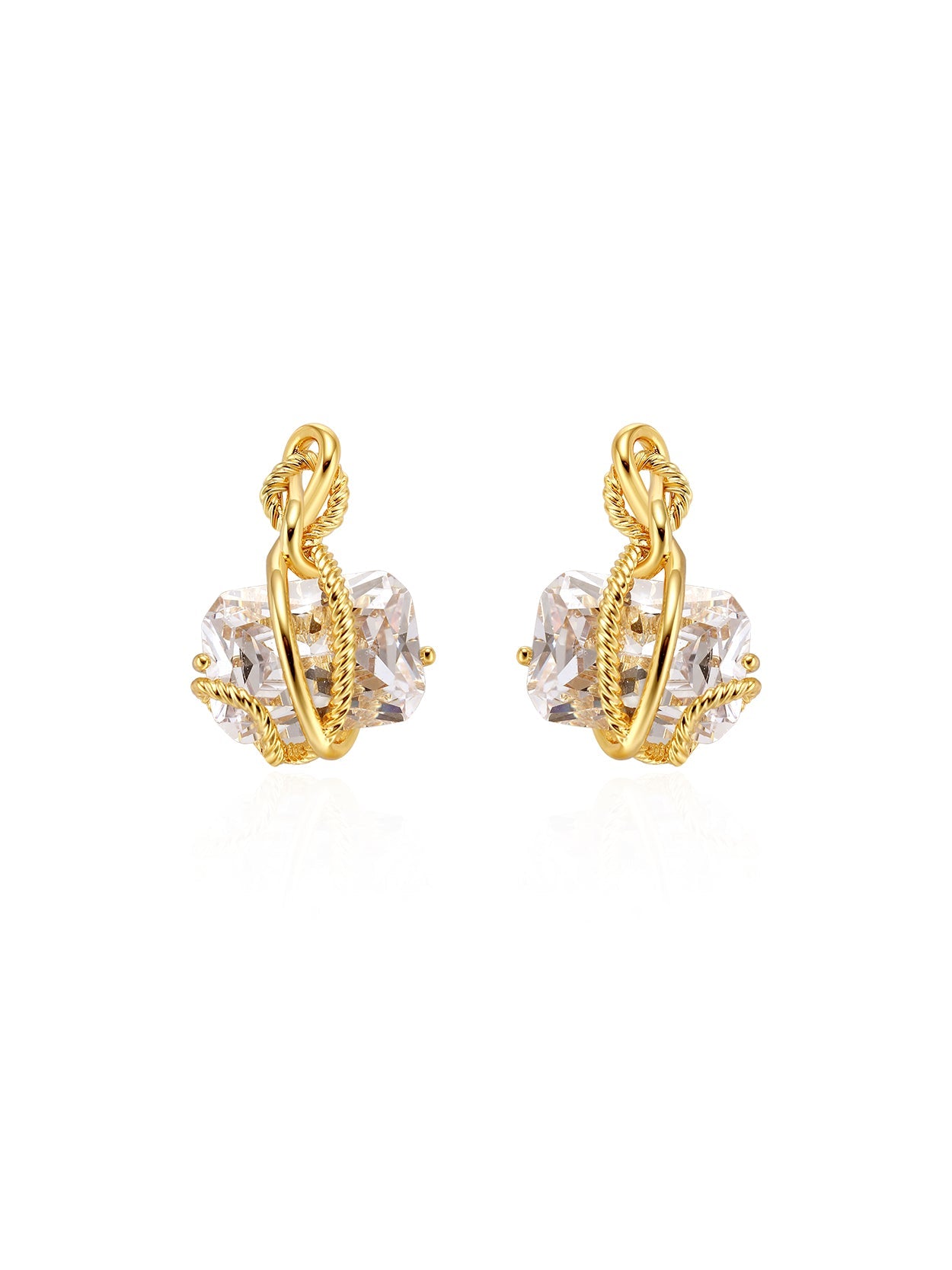 Valeria Crsytal Pendant Earrings