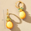 Elleanor Playful Fruit Charm Earrings - Pineapple Charm Earrings [OMDVJ7OE]