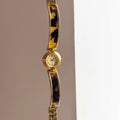 Vintage Inspired Jewelry Bracelet Watch - Amber Bangle Watch [OP2BSWBG]