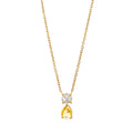 Birthstone Pendant Necklace - November (Clear) [VSPBS3U7]