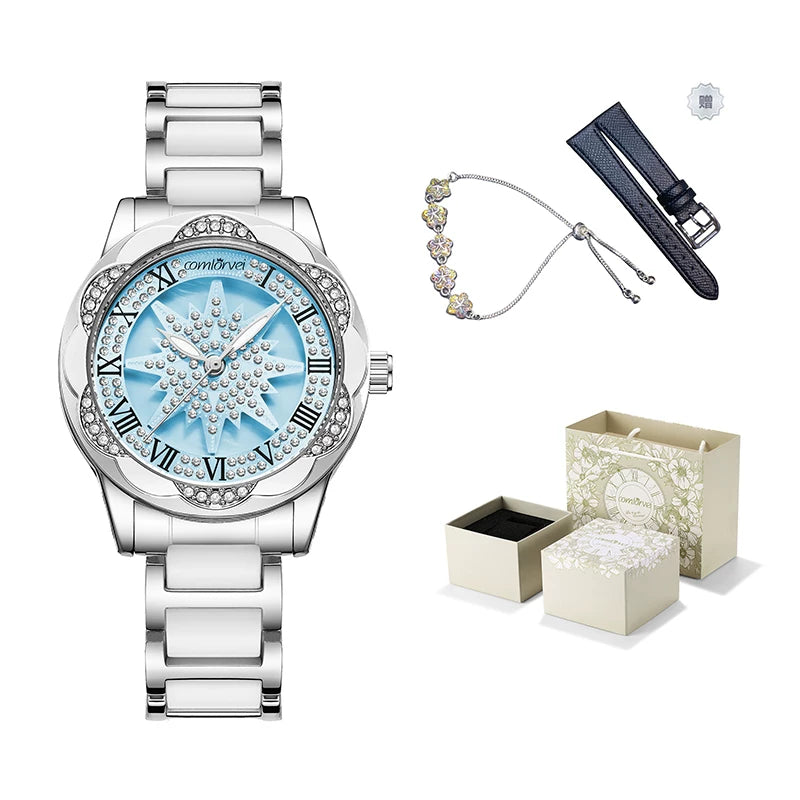 Star Motif Bracelet Watch - Blue [VU69DUKK]