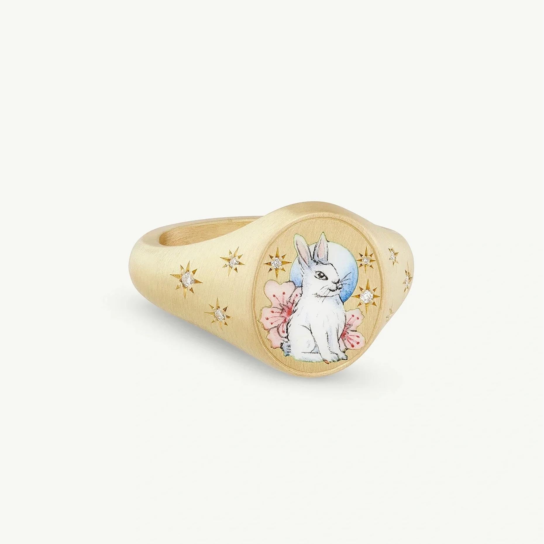 Ronni Motif Statement Ring - Rabbit [RUDFV2L8]
