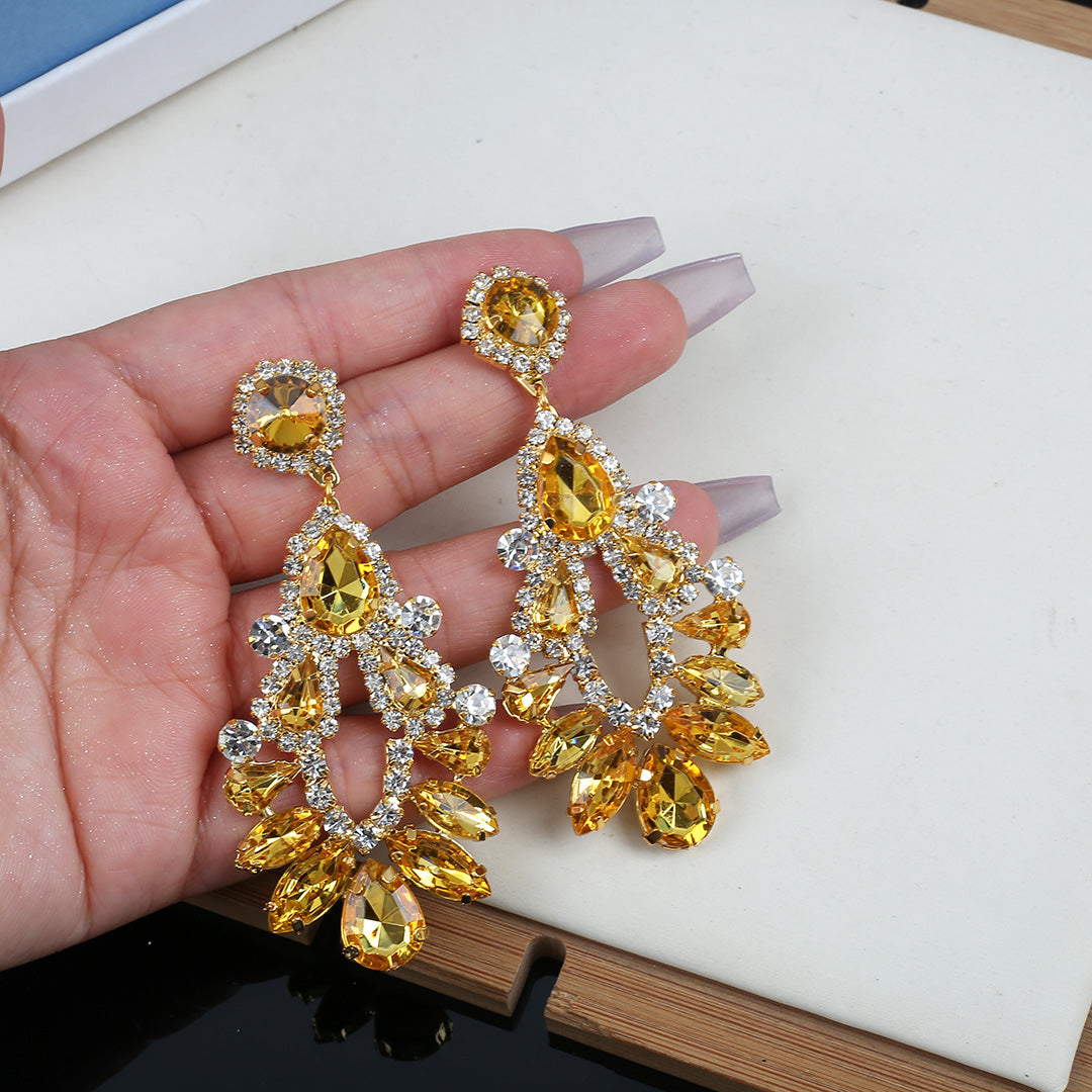 Aila Crystal Drop Earrings