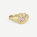 Camreigh Titanium Statement Ring - Heart Ring [T3XQZ6L7]