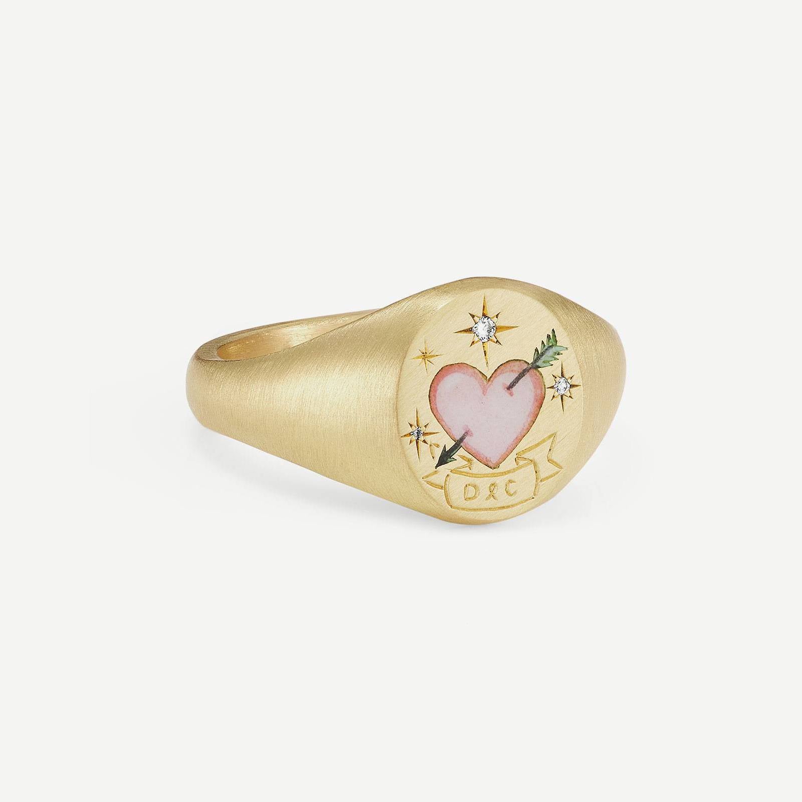 Camreigh Titanium Statement Ring - Heart Ring [T3XQZ6L7]