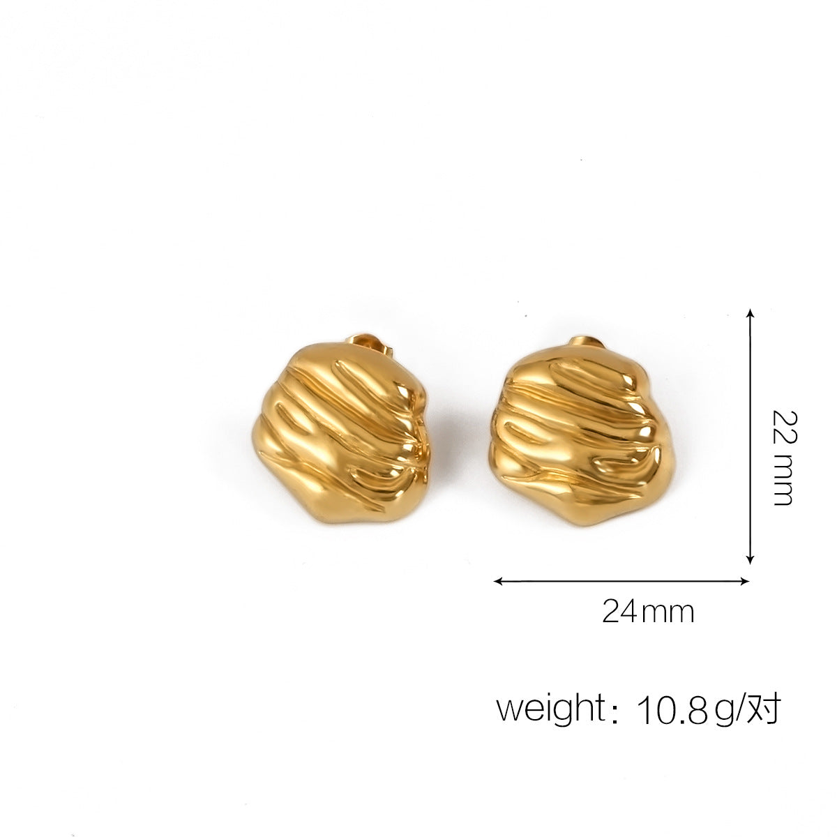 Katlyn Elevated Gold Geometric Earrings - Gold Style 15 [6IORAAAQ]