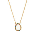 Floating Locket Pendant Necklace - Teardrop Color Drill Glass Locket Necklace [O3USPMEQ]