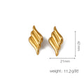 Katlyn Elevated Gold Geometric Earrings - Gold Style 17 [562B2LGJ]