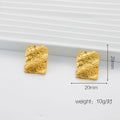 Courtlyn Hammered Irregular Earrings - Gold - Style 9 [X66T1TCJ]